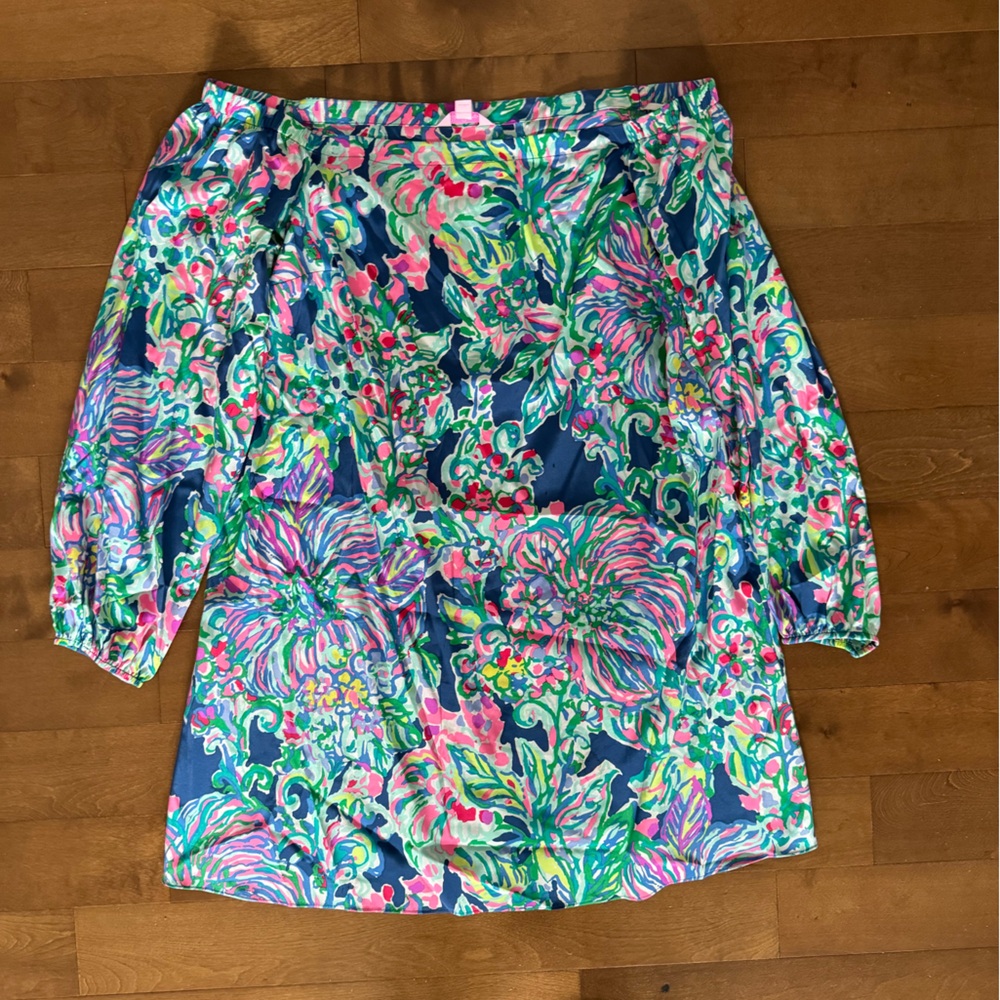 Lilly Pulitzer Floral Off-Shoulder Dress